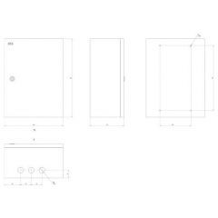Корпус Эра ЩМП-04 400х300х175 IP31 NO_SIMPLE_SHMP-04_IP31 металлический SIMPLE Б0041655 ERA