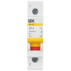 Выключатель нагрузки (мини-рубильник) ИЭК 1п 32А ВН-32 KARAT IEK MNV10-1-032