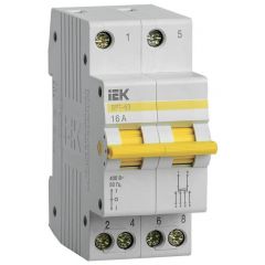 Выключатель-разъединитель трехпозиционный ИЭК 2п ВРТ-63 16А KARAT IEK MPR10-2-016