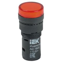 Лампа светосигнальная ИЭК AD16DS d16мм 24В AC/DC красный KARAT IEK BLS10-ADDS-024-K04-16