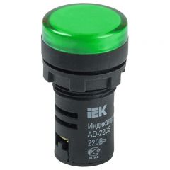 Лампа светосигнальная ИЭК AD22DS d22мм 24В AC/DC зелёный KARAT IEK BLS10-ADDS-024-K06
