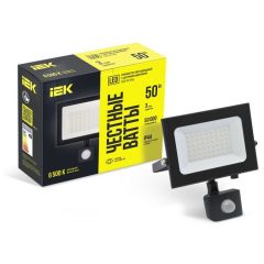 Прожектор светодиодный ИЭК СДО 06-50Д 6500К IP54 с ДД чёрный IEK LPDO602-50-65-K02