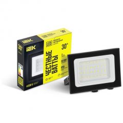 Прожектор светодиодный ИЭК СДО 06-30 4000К IP65 чёрный IEK LPDO601-30-40-K02