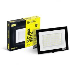 Прожектор светодиодный ИЭК СДО 06-70 6500К IP65 чёрный IEK LPDO601-70-65-K02