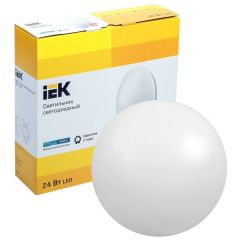 Светильник светодиодный ИЭК ДПБ 1003 24Вт 4000К IP20 круг белый IEK LDPB0-1003-24-4000-K01