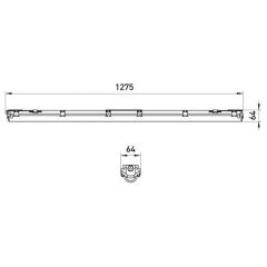 Светильник Эра под светодиодную лампу SPP-101-0-001-120 T8 G13 1200мм IP65 Б0043655 ERA