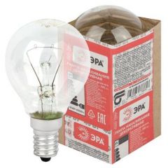 Лампа накаливания ДШ Эра 40-230-Е14 40Вт шар (P45) 230В Е14 Б0039132 ERA