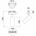 Трековый светильник Maytoniдля магнитного шинопровода S35 Focus Led TR019-2-15W4K-B