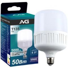 Светодиодная лампа AVG (АВГ) LED T135 50W E27 6K