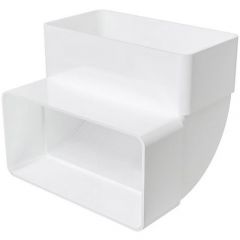 Колено ERA (ЭРА) КВП 60х120 мм вертикальное пластик (612КВП)