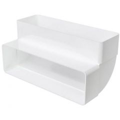 Колено ERA (ЭРА) КВП 60х204 мм вертикальное пластик (620КВП)