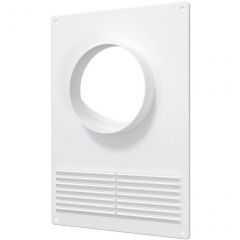 Площадка торцевая ERA (ЭРА) ПТПР фланец D110 решетка 180х250 мм пластик (110ПТПР)