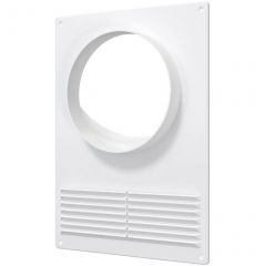 Площадка торцевая ERA (ЭРА) ПТПР фланец D120 решетка 180х250 мм пластик (120ПТПР)