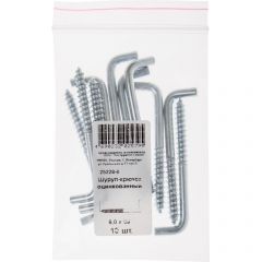 Шуруп-крючок Хват (Hvat) оцинкованный, 6х68 мм 10 шт, 25228-0