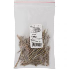 Шурупы Хват (Hvat) желтопассированные, универсальные 3,5х50 мм 100 шт, 21250-0