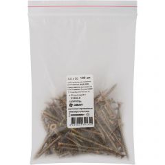 Шурупы Хват (Hvat) желтопассированные, универсальные 4х50 мм 100 шт, 21350-0