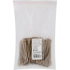 Шурупы Хват (Hvat) желтопассированные, универсальные 4,5х70 мм 100 шт, 21470-0