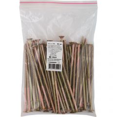 Шурупы Хват (Hvat) желтопассированные, универсальные 6х140 мм 50 шт, 21621-0