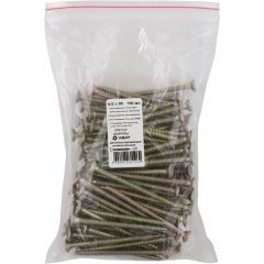 Шурупы Хват (Hvat) желтопассированные, универсальные 6х80 мм 100 шт, 21613-0