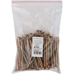 Шурупы Хват (Hvat) желтопассированные, универсальные 6х90 мм 100 шт, 21615-0