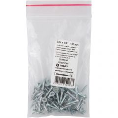 Шурупы Хват (Hvat) оцинкованные, универсальные 3,5х16 мм 100 шт, 20216-0