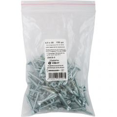 Шурупы Хват (Hvat) оцинкованные, универсальные 4,5х30 мм 100 шт, 20430-0