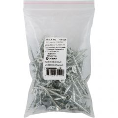 Шурупы Хват (Hvat) оцинкованные, универсальные 5х40 мм 100 шт, 20540-0
