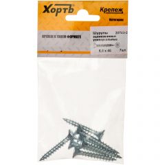 Шурупы Хват (Hvat) оцинкованные, универсальные 6х40 мм 7 шт, 20740-2