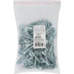 Шурупы Хват (Hvat) оцинкованные, универсальные 6х40 мм 100 шт, 20740-0