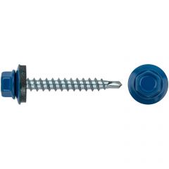 Шурупы Хват (Hvat) кровельные со сверлом 4,8х38 мм синий 100 шт, RAL 5005 23533-0