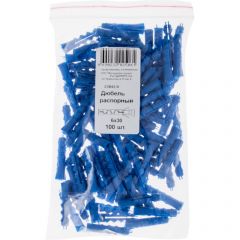 Дюбель Хват (Hvat) распорный с шипами тип К синий 6х30 мм 100 шт, 23842-0