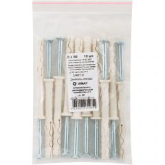 Дюбель-гвоздь Хват (Hvat) нейлоновый с цилиндрической манжетой LYT 8х80 LK SP мм 10 шт, 24627-0