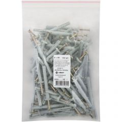 Дюбель-гвоздь Хват (Hvat) полипропиленовый 6х60 мм тип С 100 шт, 24560-0