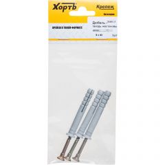 Дюбель-гвоздь Хват (Hvat) полипропиленовый 8х60 мм 3 шт, 24460-2