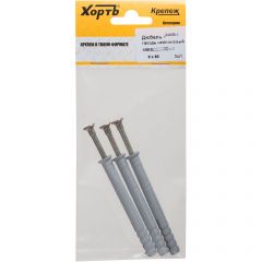 Дюбель-гвоздь Хват (Hvat) полипропиленовый 8х80 мм 3 шт, 24480-2
