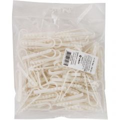 Дюбель-хомут Хват (Hvat) для крепления кабеля 11-18 мм белый (нейлон) , 100 шт, 60451-0