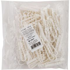 Дюбель-хомут Хват (Hvat) для крепления кабеля 5-10 мм белый (нейлон) , 100 шт, 60450-0