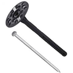 Дюбель для теплоизоляции EcoPlast (ЭкоПласт) IZM с металлическим оцинкованным гвоздем 10х160 мм 500 шт.