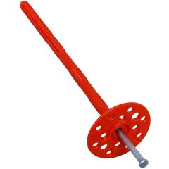 Дюбель для теплоизоляции Tech-Krep (Тех Креп) IZM тарельчатый со стальным гвоздем 10х220 мм 1 шт.