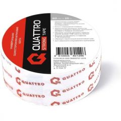 Акриловая лента односторонняя универсальная, Quattro (Куаттро) strong tape, 60 мм х 25 м