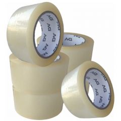 Лента упаковочная клейкая AVG (АВГ) прозрачная 48 мм x 120 м