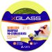 Лента клейкая малярная X-Glass УФ-стойкая 100° для наружных работ (цветная этикетка) индивидуальная упаковка жлтая 50 мм х 50 м (0505)