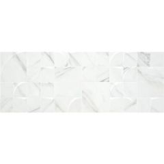 Керамогранит Keratile Aston Белый 33.3х90 см ректификат,  Матовый (ASTON WHITE BR 33,  3X90 RECT QUBE)