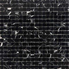 Мозаика Pixmosaic Мрамор Black majesty 30,5х30,5 см (PIX250)