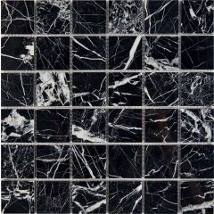 Мозаика Pixmosaic Мрамор Black majesty 30,5х30,5 см (PIX252)