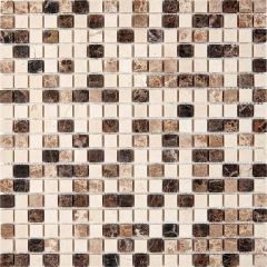 Мозаика Pixmosaic Мрамор Emperador Dark, light, Crema Nova 30,5х30,5 см (PIX271)