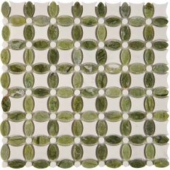 Мозаика Pixmosaic Мрамор Dondong, Dolomiti Bianco 33,6х33,6 см (PIX282)