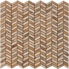 Мозаика Pixmosaic Мрамор Light Emperador, Cream marfil 29,8х30,7 см (PIX289)