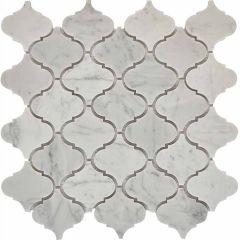 Мозаика Pixmosaic Мрамор Dolomiti Bianco 30,5х31,5 см (PIX291)