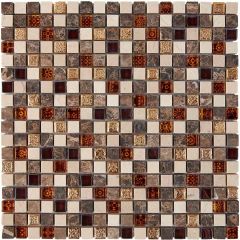 Мозаика Pixmosaic Камень и стекло из мрамора и стекла 30х30 см (PIX721)
